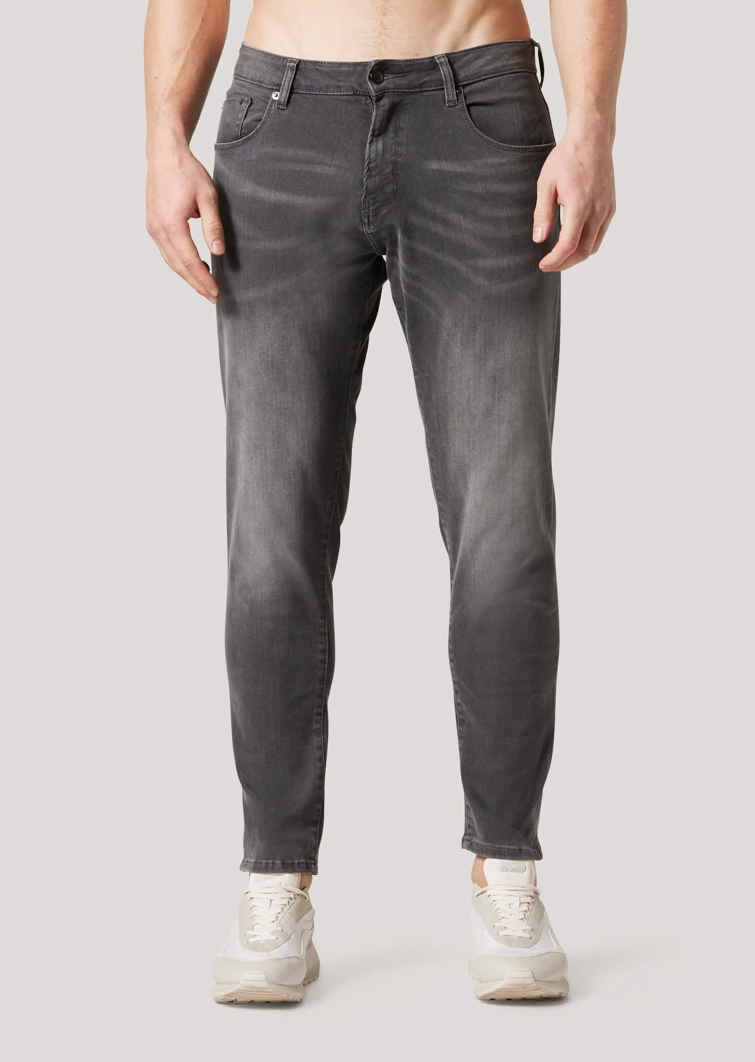 Spenlow 917 Grey Slim Fit Denim Jeans