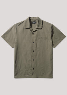  Steele Khaki Regular Fit Seersucker Shirt