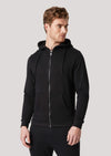 Stirling Black Zip Up Hooded Sweatshirt