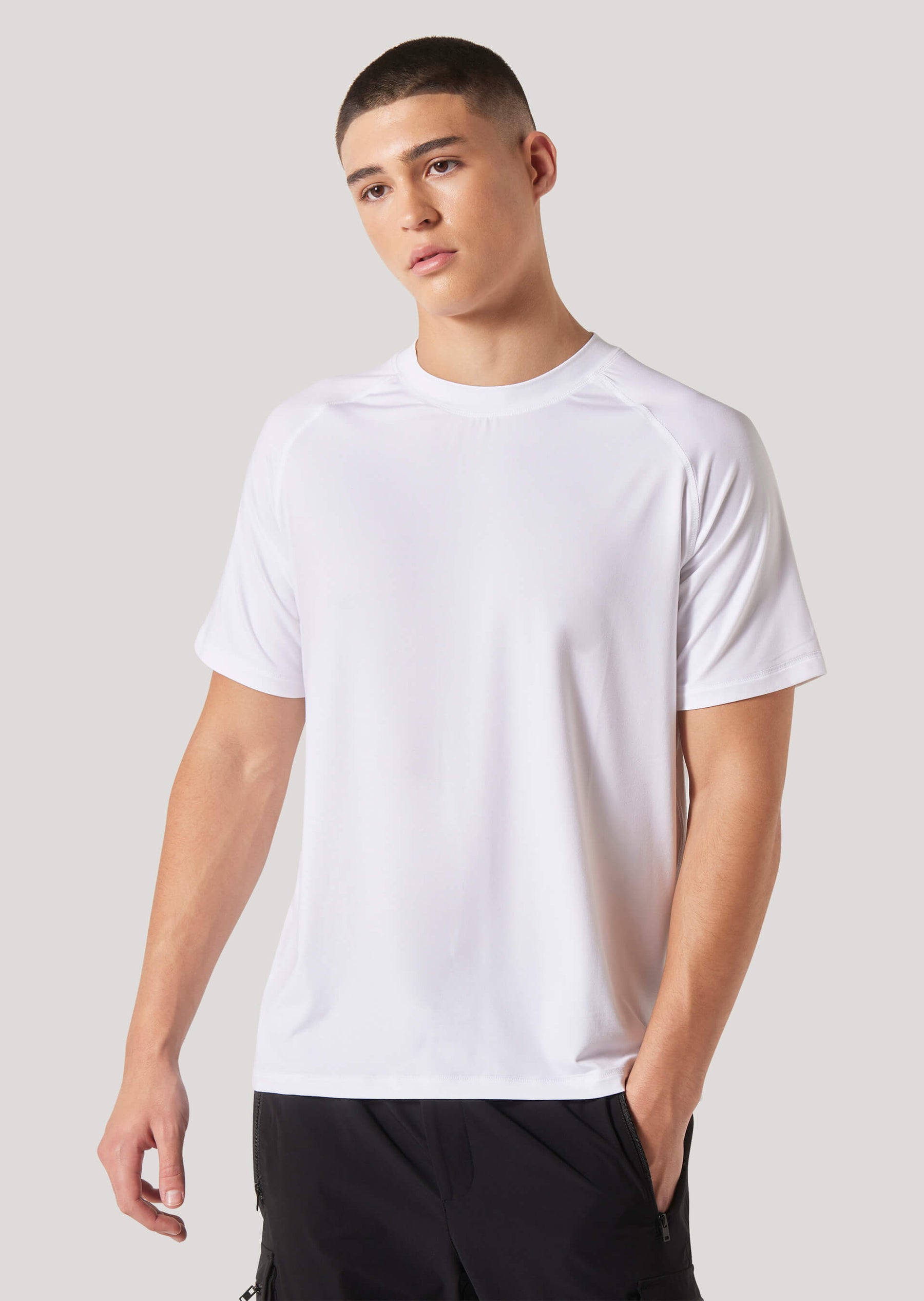 Taggart White Activewear Performance Tee