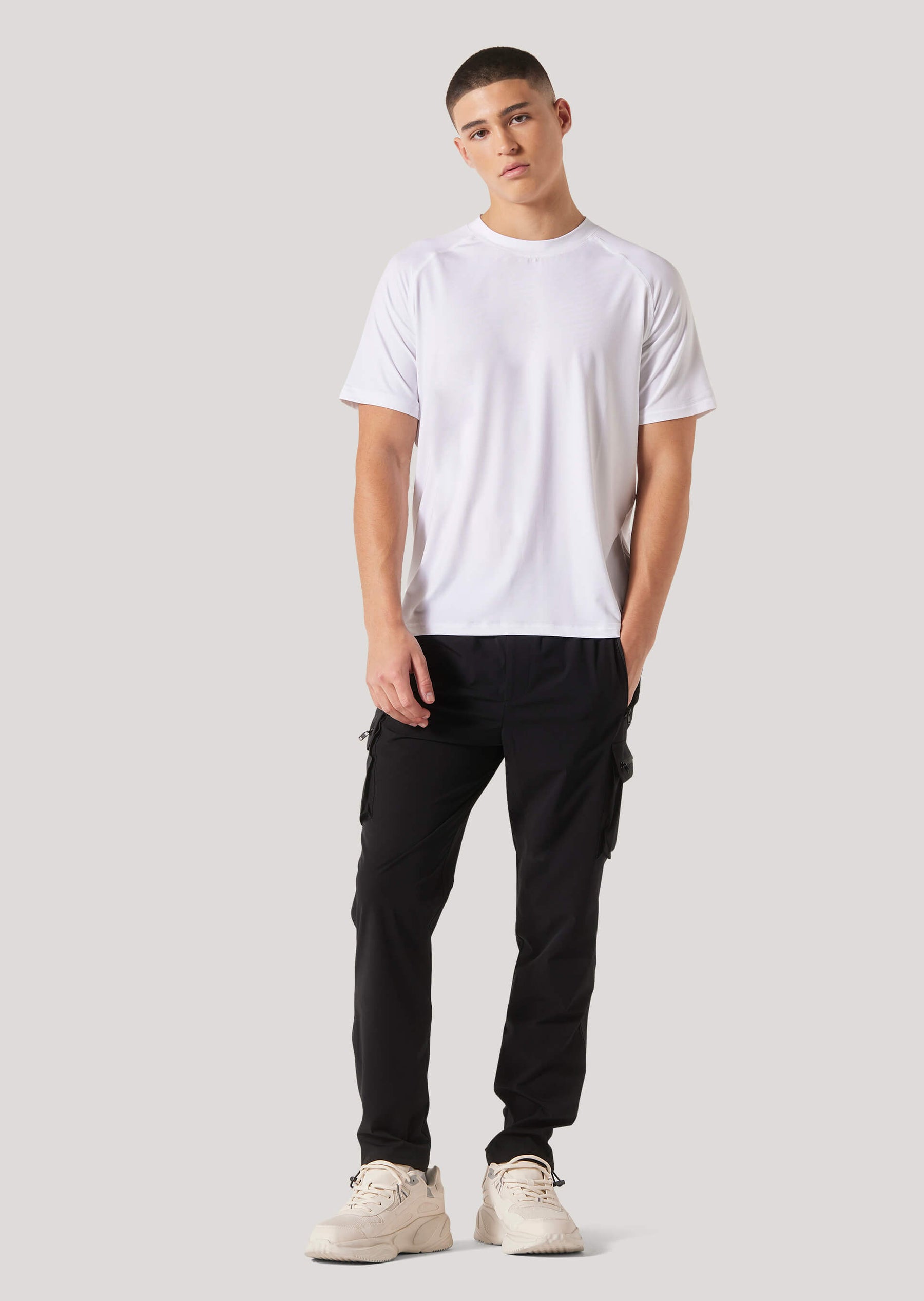 Taggart White Activewear Performance Tee