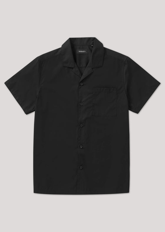 Wilkinson Black Short Sleeve Resort Shirt